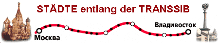 Städte entlang der Transsib